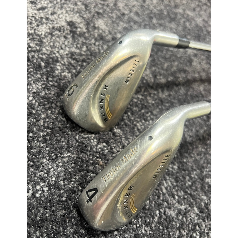 TaylorMade Burner Midsize Irons 4 & 6 Steel Shaft Dynamic Gold S Flex Golf Clubs